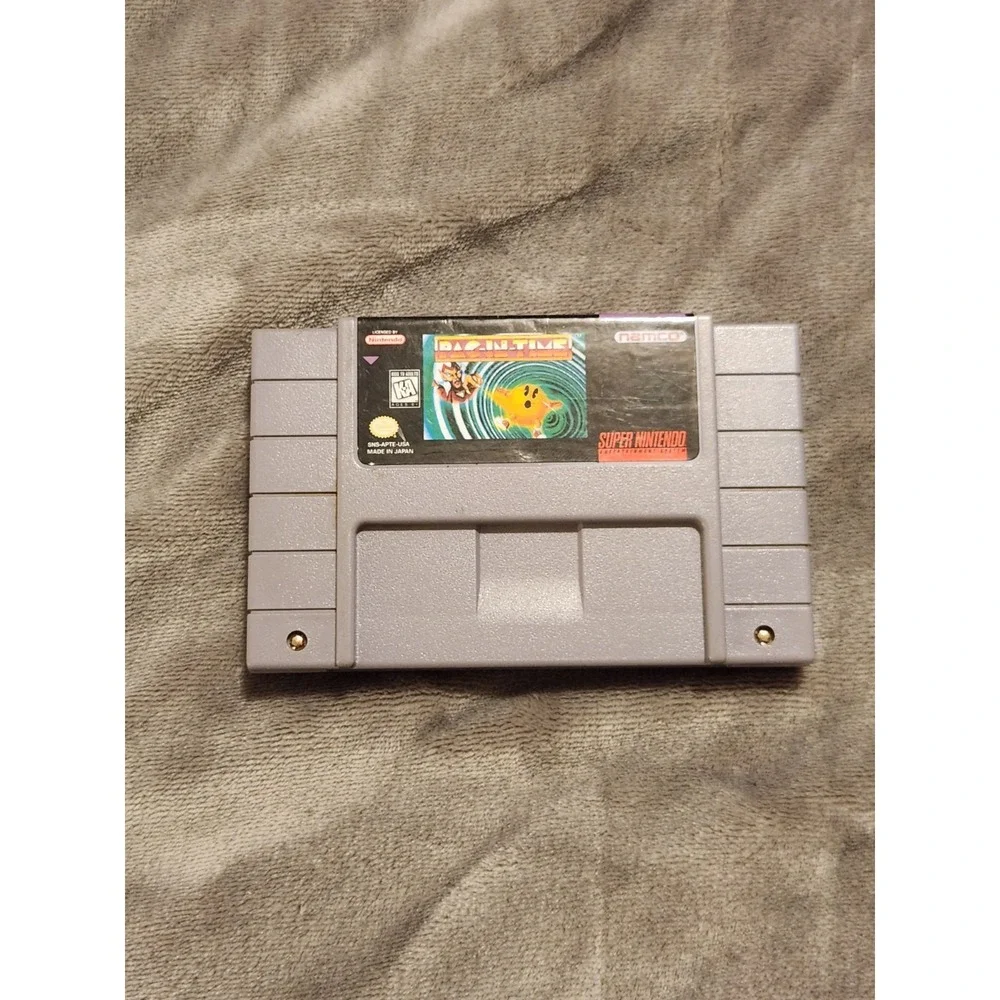Pac-In-Time Cartridge Only SNES Super Nintendo Authentic Pacman Namco 1993